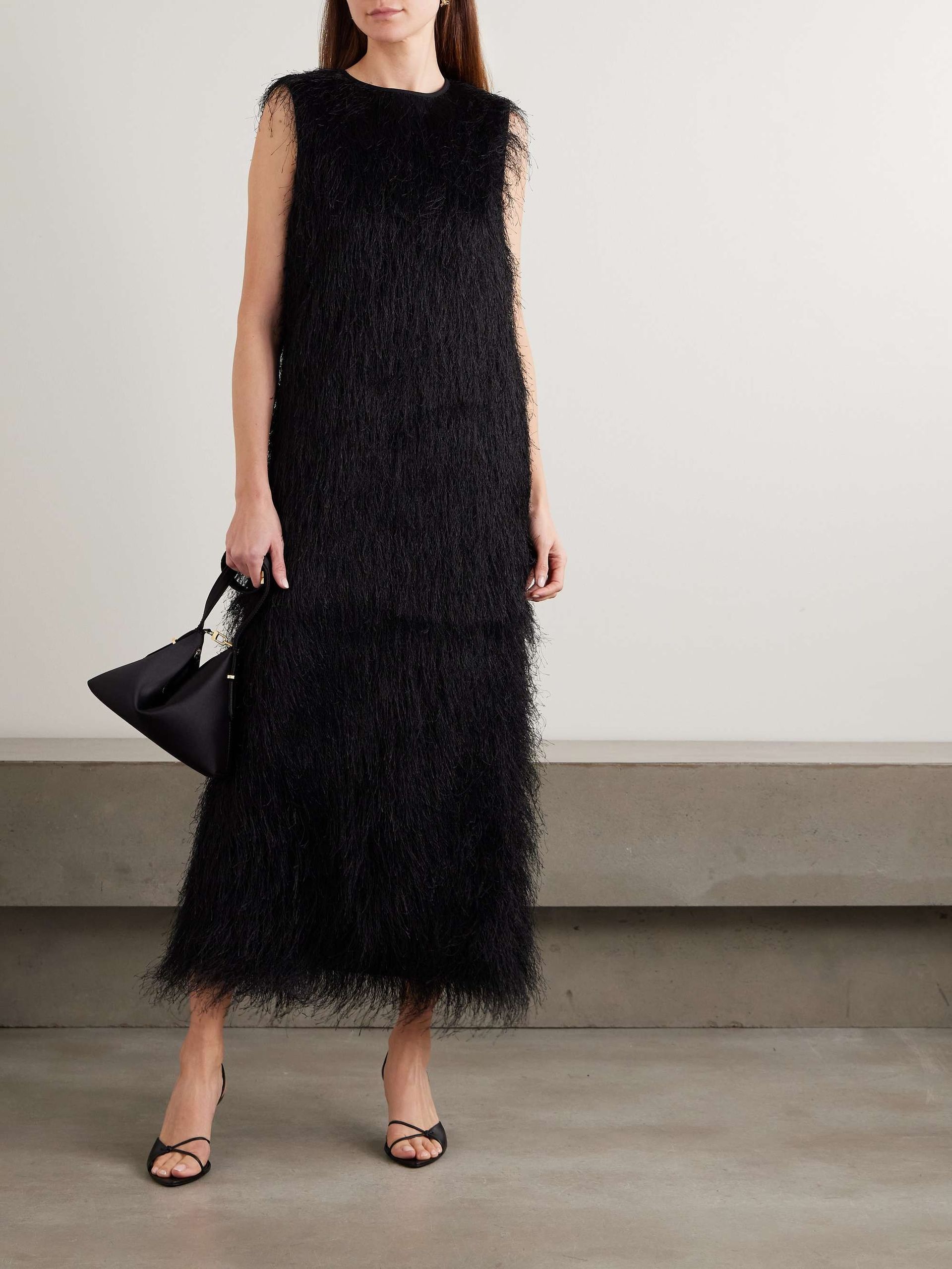 Loulou De Saison, Tiwa Fringed Cotton-Voile Maxi Dress