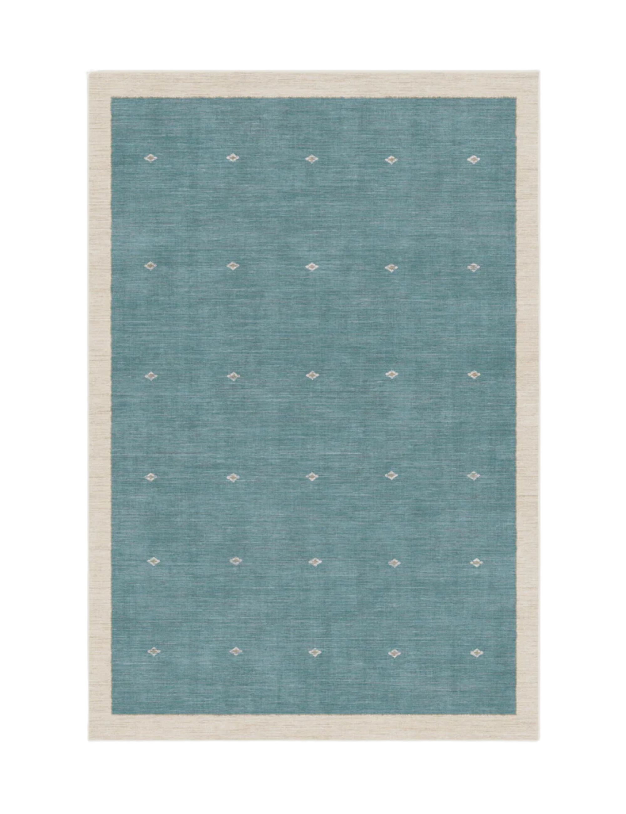 Luna Soft Teal Flatwoven Rug