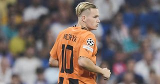 Arsenal target Mykhaylo Mudryk of Shakhtar Donetsk looks on during the UEFA Champions League group F match between Real Madrid and Shakhtar Donetsk at Estadio Santiago Bernabeu on October 5, 2022 in Madrid, Spain.