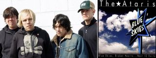 The Ataris in 1999 and right, the artwork for Blue Skies, Broken Hearts... Next 12 Exits