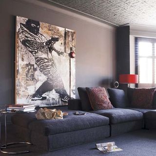 living room with sofa