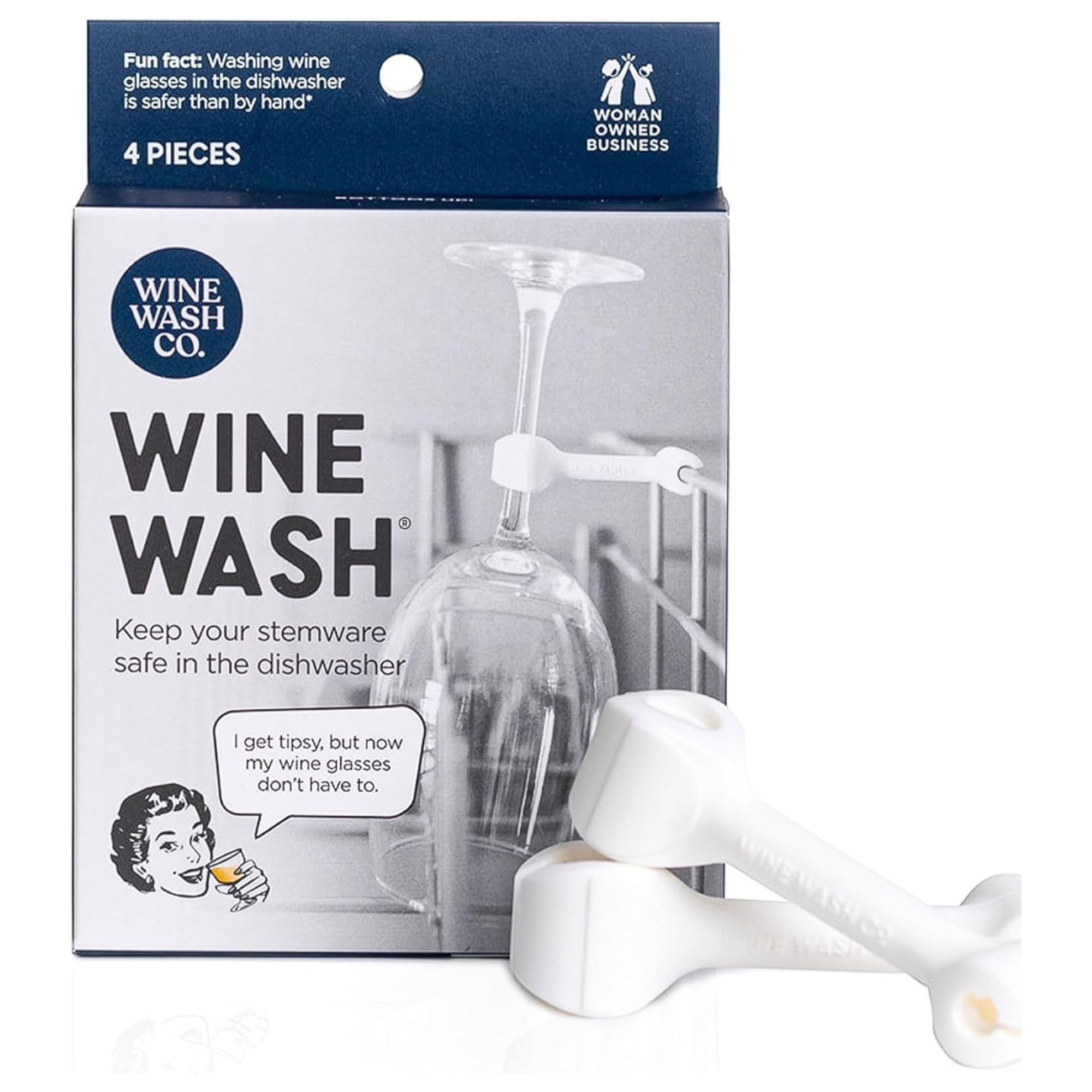 Wine stem holders for dishwasher
