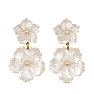 Jennifer Behr Tibby floral drop earrings
