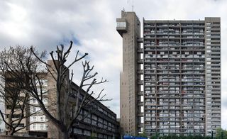 hero exterior of Trellick Tower designed by Ernö Goldfinger