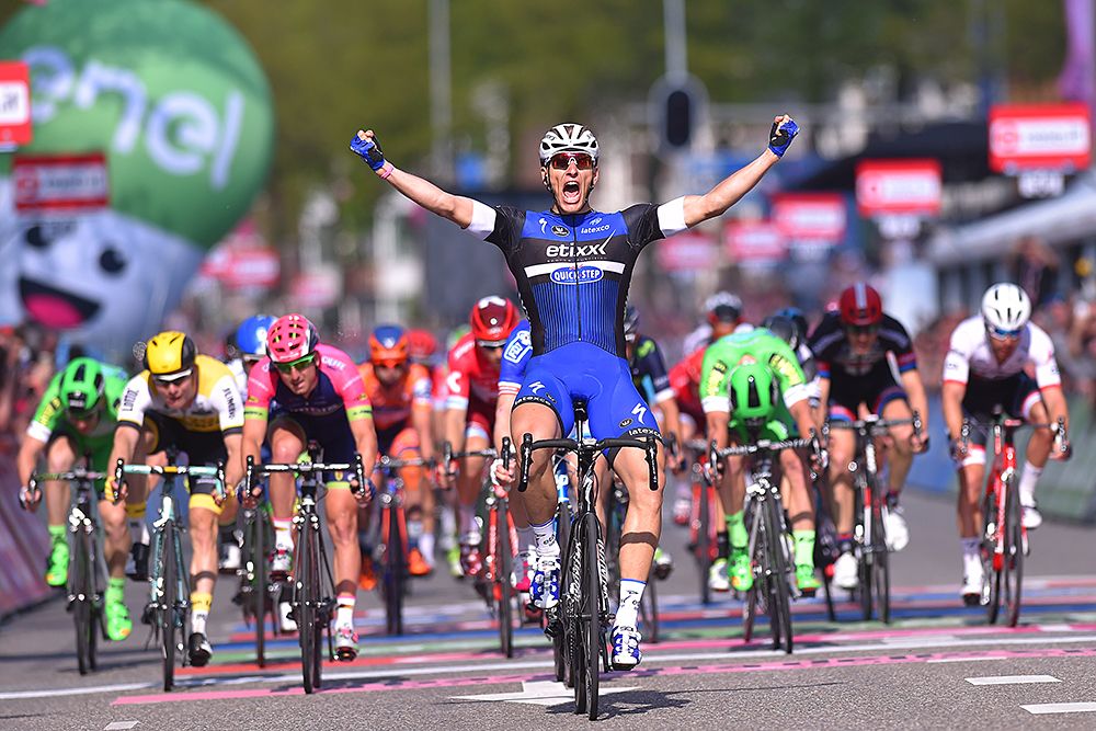 Marcel Kittel (Etixx-QuickStep) wins stage 2 at the Giro d'Italia