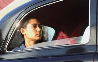 Josephine Jobert as Florence as she leaves Death in Paradise