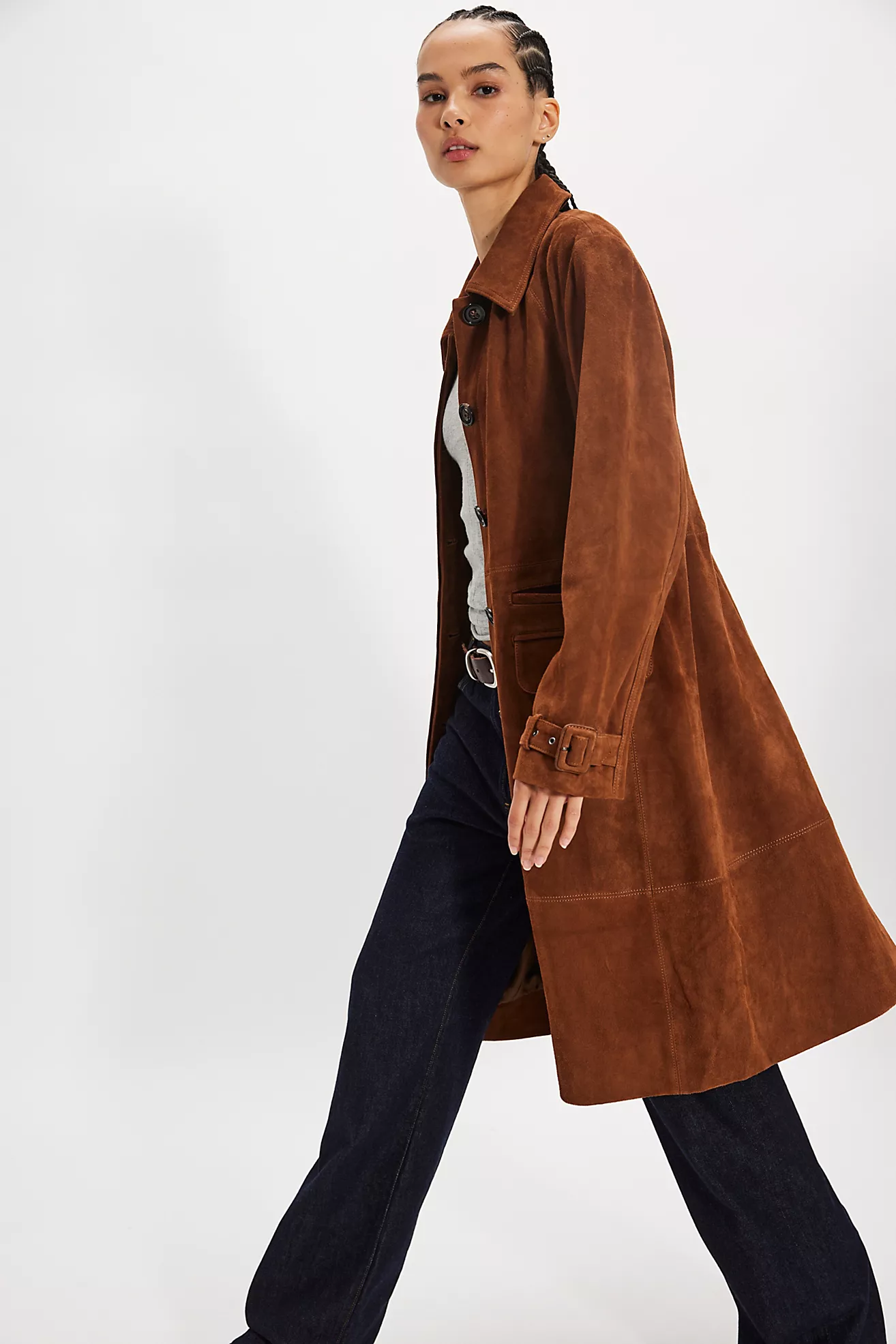 We the Free Klaus Suede Trench