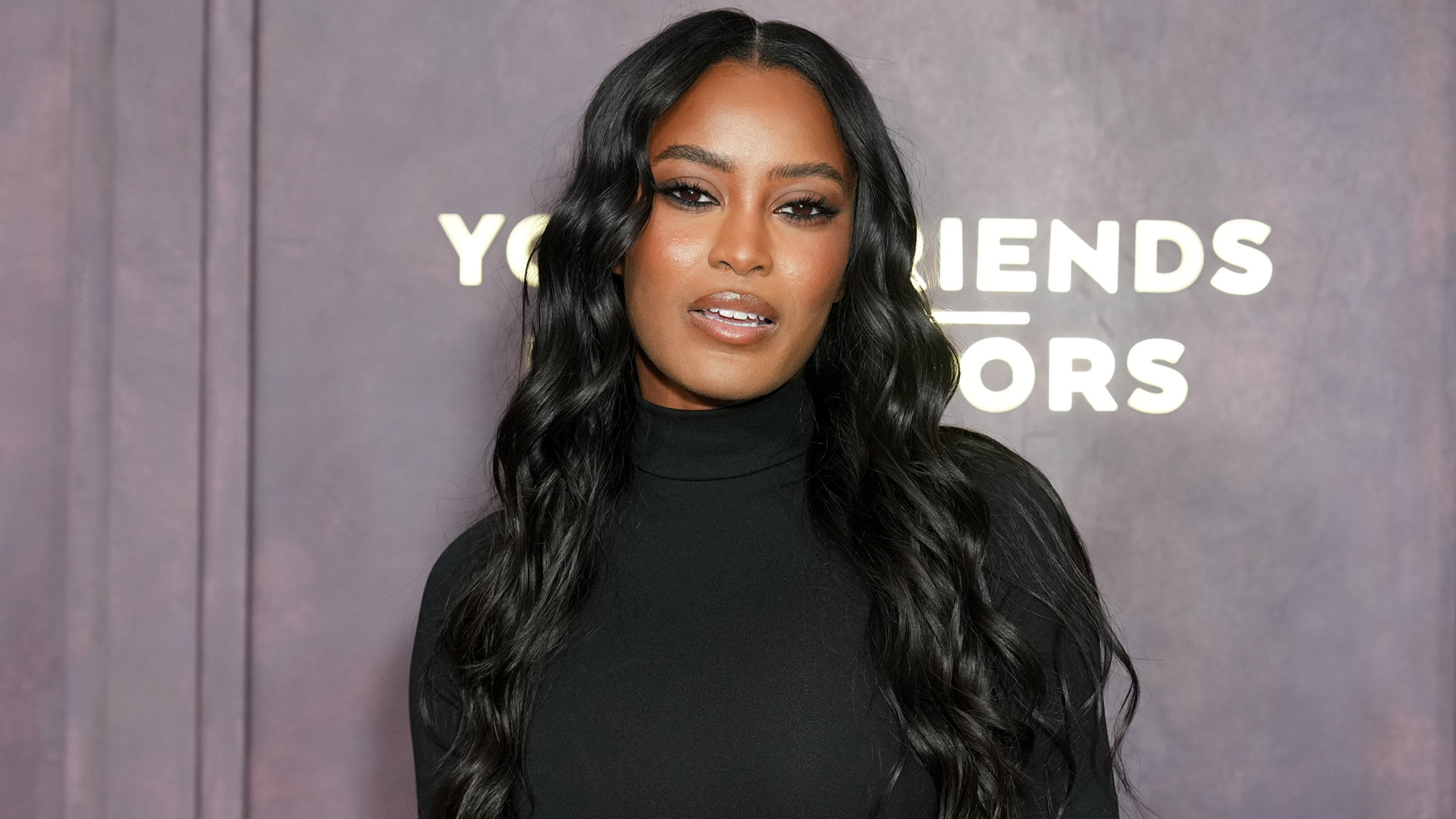 Ciara Miller attended the 'Your Friends &amp; Neighbors' premiere in a two-tone black dress amidst the Summer House Amanda Batula drama