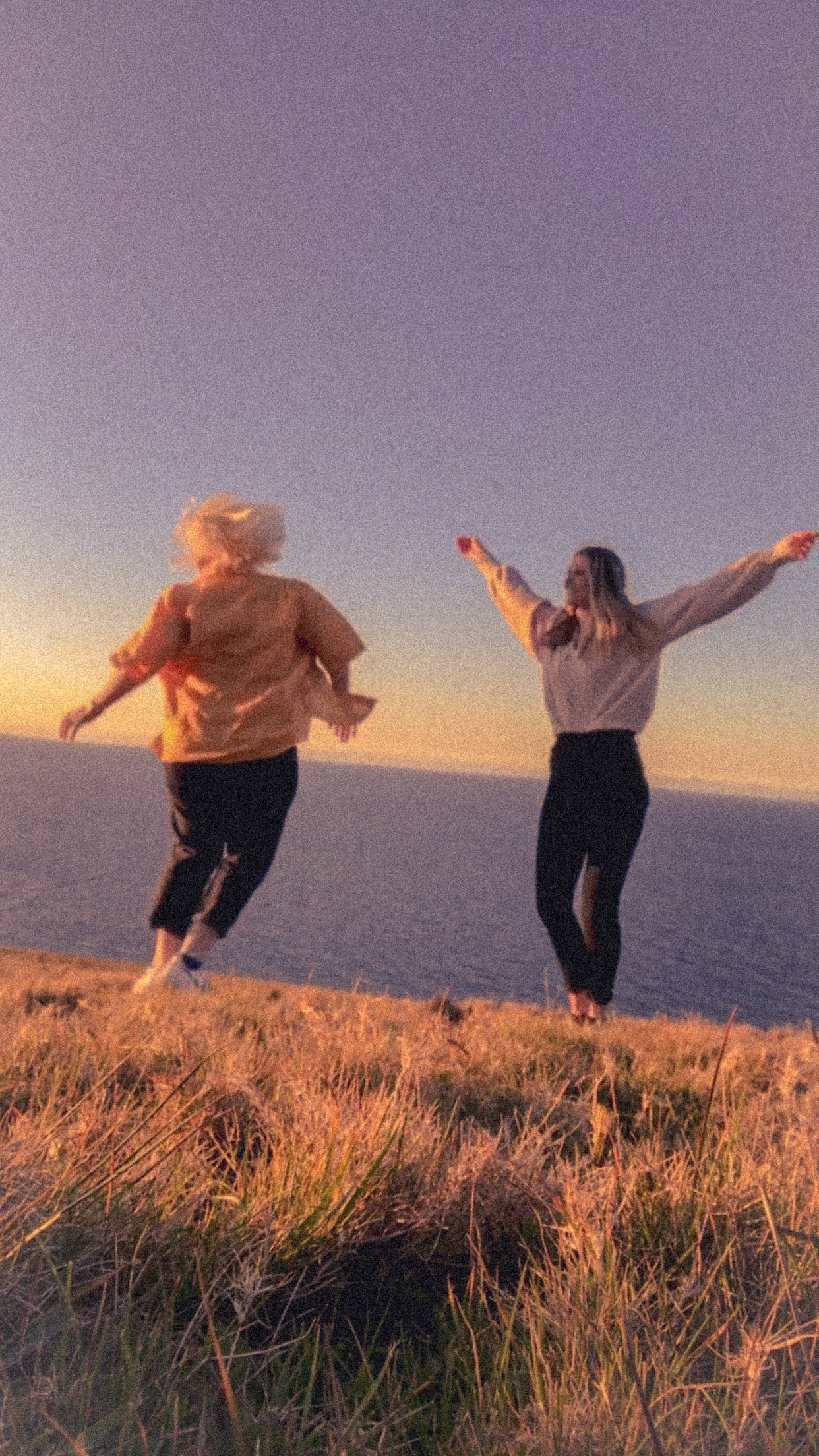 A photo of two people dancing