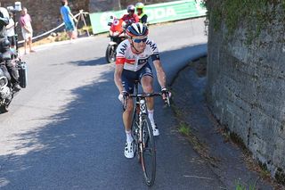 Dries Devenyns (IAM) in a late break at the Vuelta a Espana