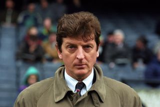 Roy Hodgson as manager of Switzerland in 1992