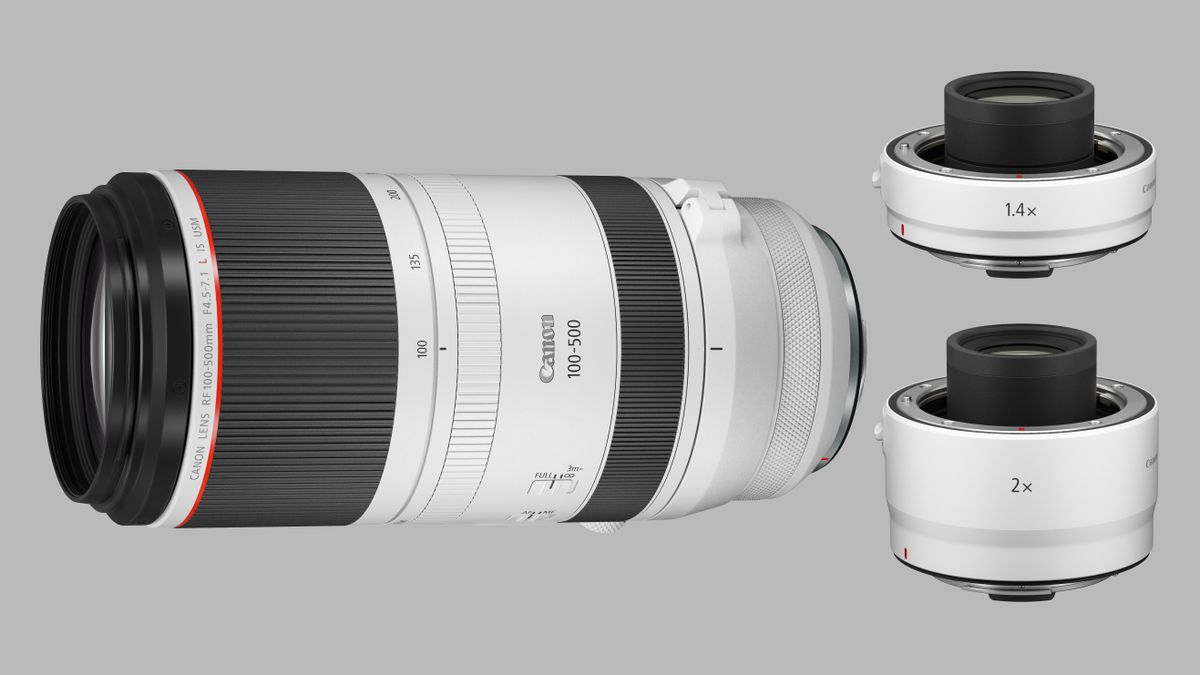 Super telephoto Canon RF 100-500mm, plus RF 1.4x and 2x Extenders announced