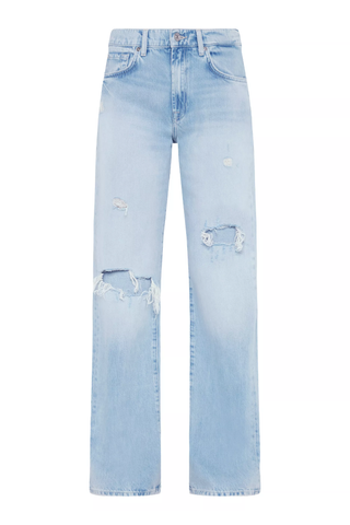 7 For All Mankind Tess Distressed Wide-Leg Jeans