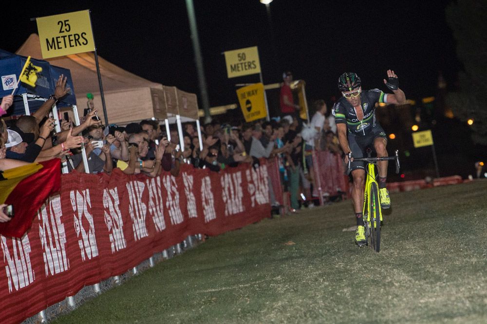 Sven Nys (Crelan) crosse the line for second place