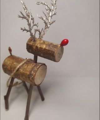 wooden reindeer