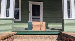 Allswell mattress on porch