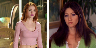 Rose McGowan and Shannen Doherty in Charmed