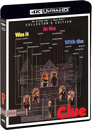 The packaging for Clue on Blu-Ray