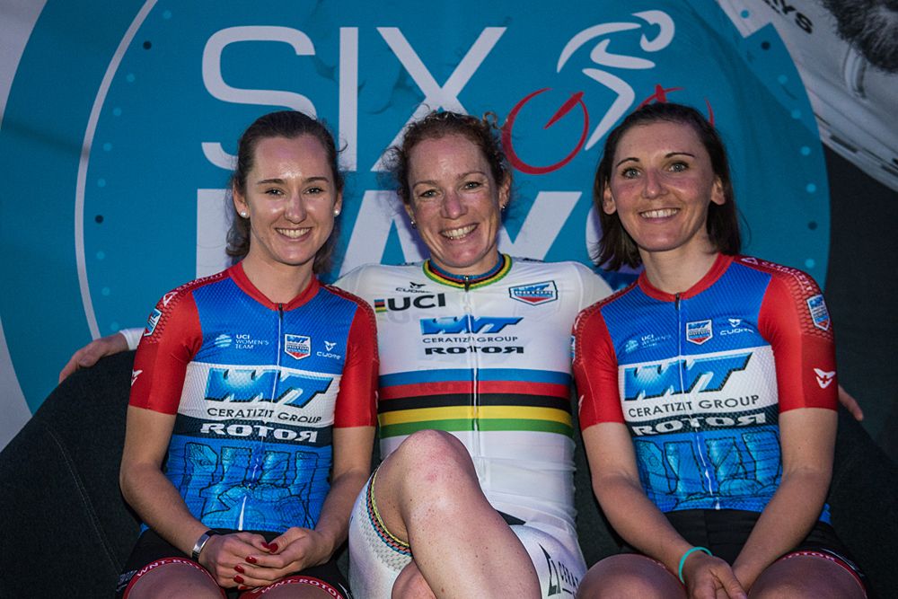 Lisa Brennauer, Kirsten Wild and Lin Teutenberg (WNT-Rotor) racing Bremen Six Day