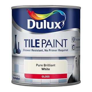 Dulux pure brilliant white tile paint