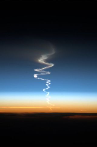 Missile Launch Seen From the ISS