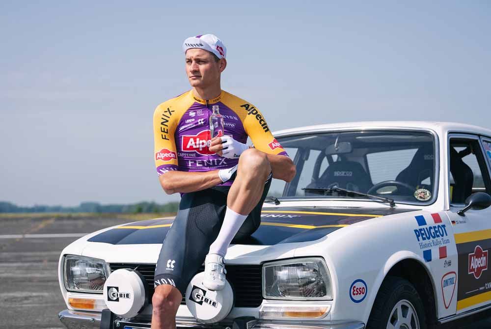 Alpecin-Fenix&#039;s Mathieu van der Poel in Poulidor-inspired jersey used to raise funds for Merci Poupou project