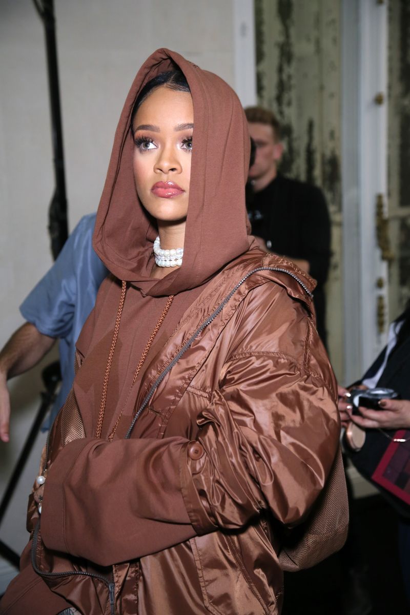 fenty x puma by rihanna backstage paris fashion week springsummer 2017