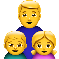 Apple emoji single family dad