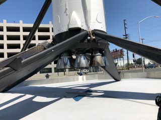 Falcon 9 First Stage Landing Legs, Engines