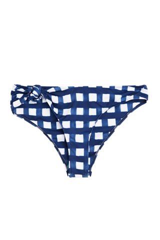 Bikini sets: Jacquemus Le Bas Vichy knotted gingham mid-rise bikini briefs