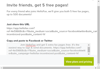 HelloFax Invite others to create an account