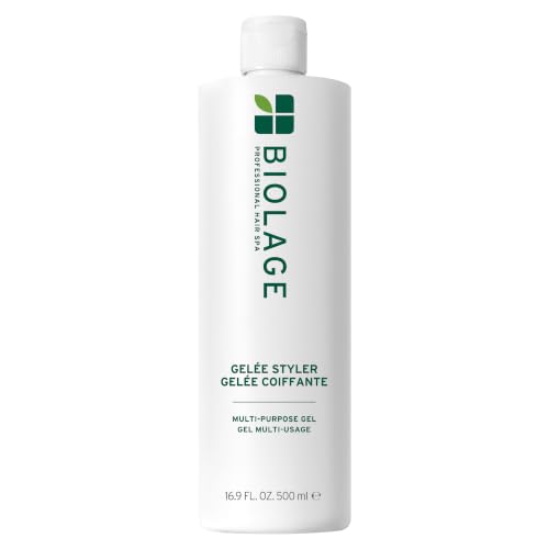 Biolage Styling Gel&eacute;e &ndash; Firm Hold, 16.9 Oz | Styling Gel for Slick Backs and Heatless Curls, Firm Hold, Adds Shine &amp; Controls Frizz, Vegan &amp; Cruelty-Free