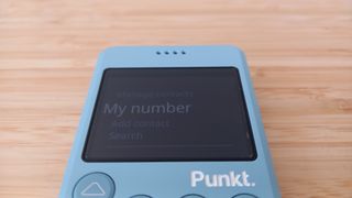 Punkt MP02 phone on desk