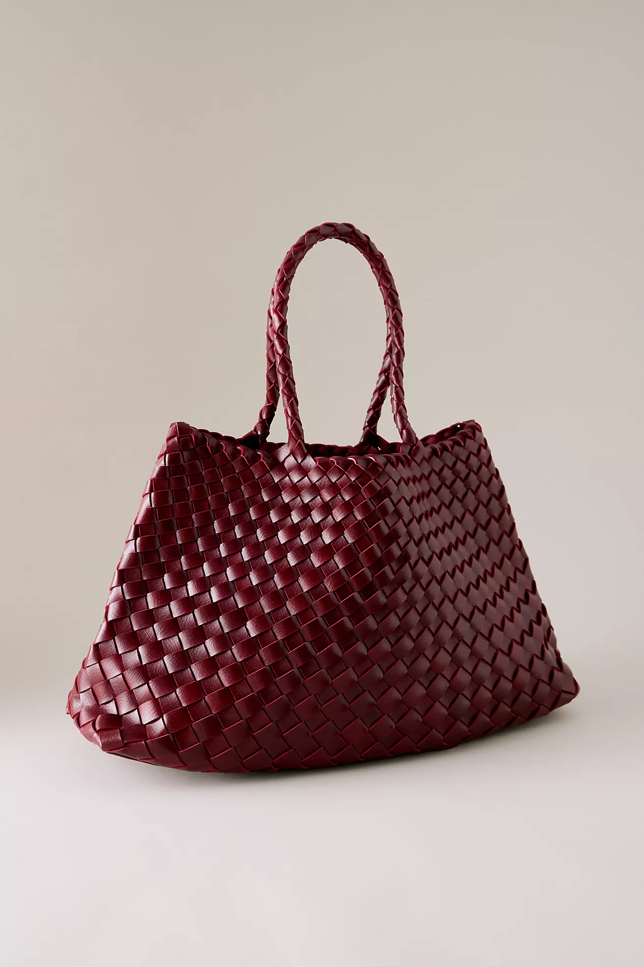 Calla Large Woven Satchel Bag