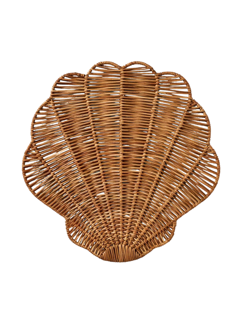 Woven Rattan Shell Charger 