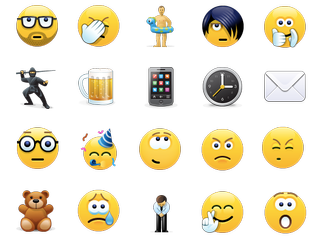 Hicksdesign was asked to overhaul Skype's emoticon set