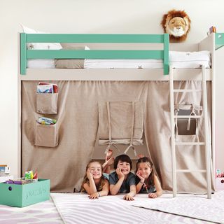 kids room with kids bunk bed