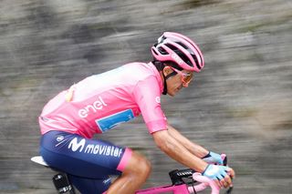 Richard Carapaz (Movistar) leads the Giro d'Italia