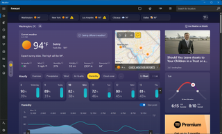 Windows 11's weather app