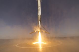 Falcon 9 First Stage Lands Again