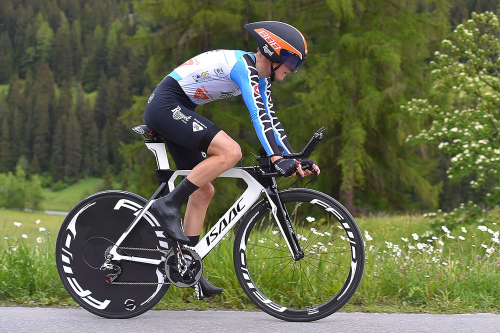 Tour de Suisse Best Young Rider Antwan Tolhoek in action during stage 8