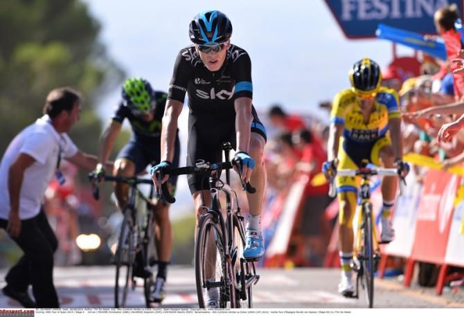Chris Froome (Team Sky) after finishing second
