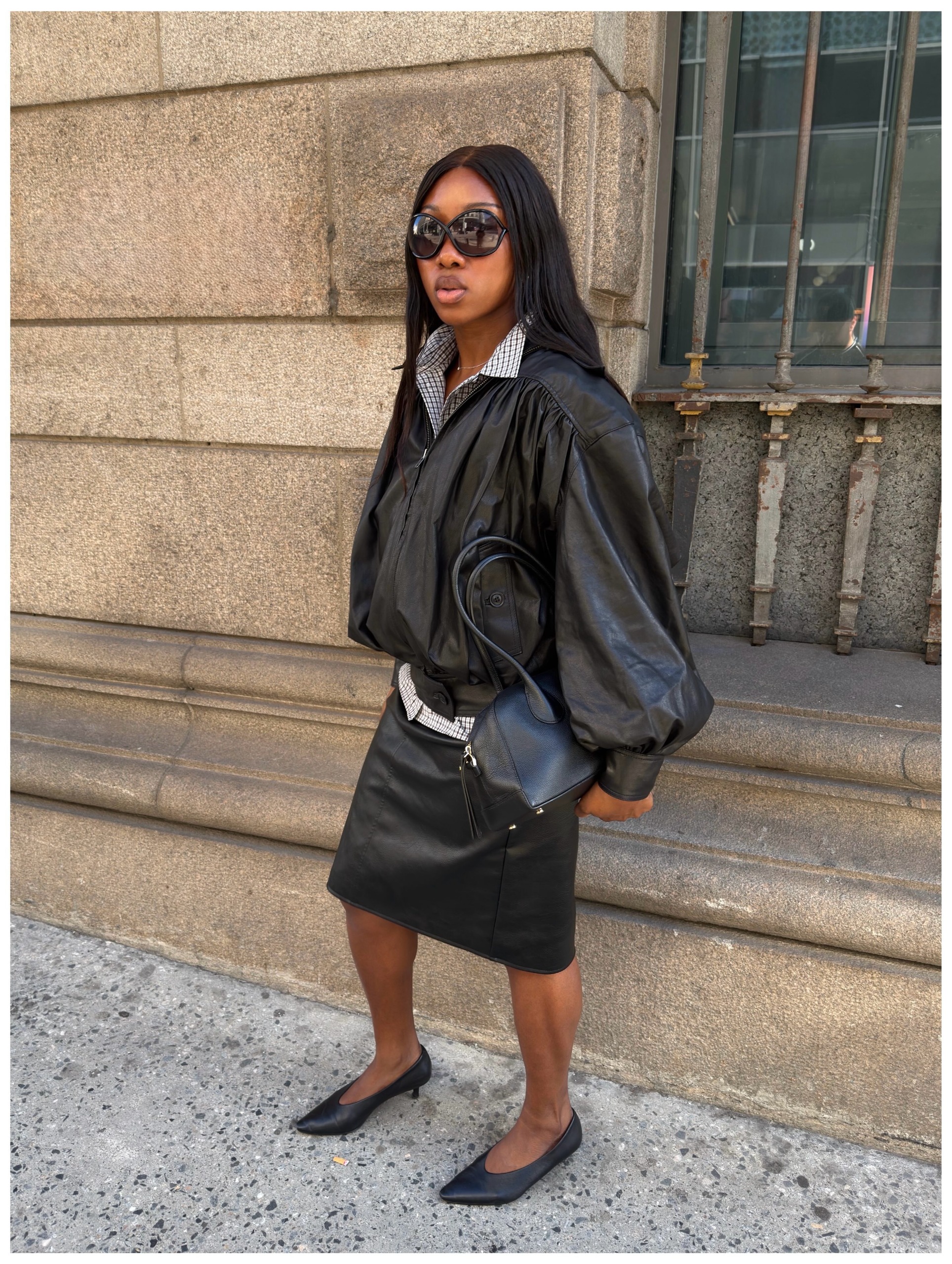 An image of a woman wearing updated fall outfit 2026