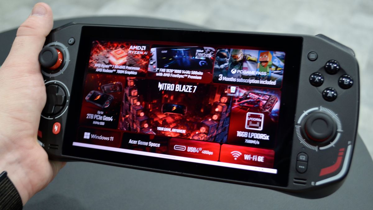 Hands on: Acer Nitro Blaze 7: Acer gets in the PC gaming handheld game, but is it enough to Blaze a trail out of a crowded field?