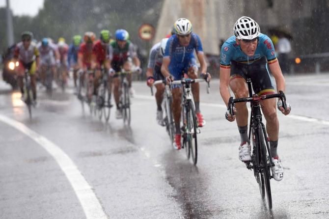 Tim Wellens (Belgium) sets the tempo
