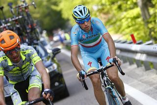 Vincenzo Nibali on stage three of the 2016 Giro del Trentino