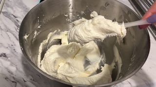 Freshly made buttercream