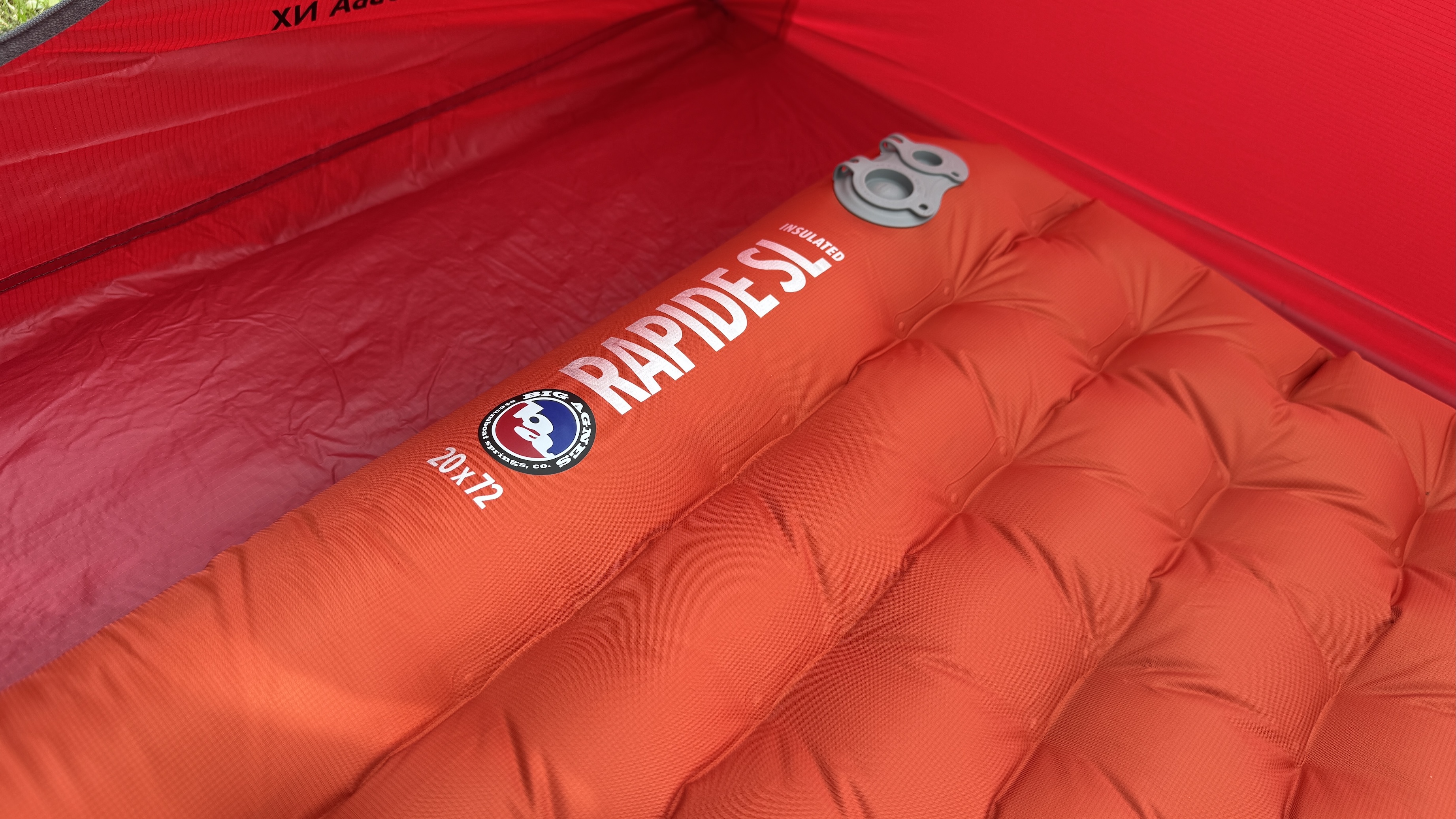 Big Agnes Rapide SL insulated sleeping pad in use