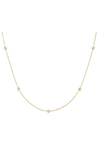 Brilliant earth Bezel Strand 18 In. Diamond Necklace