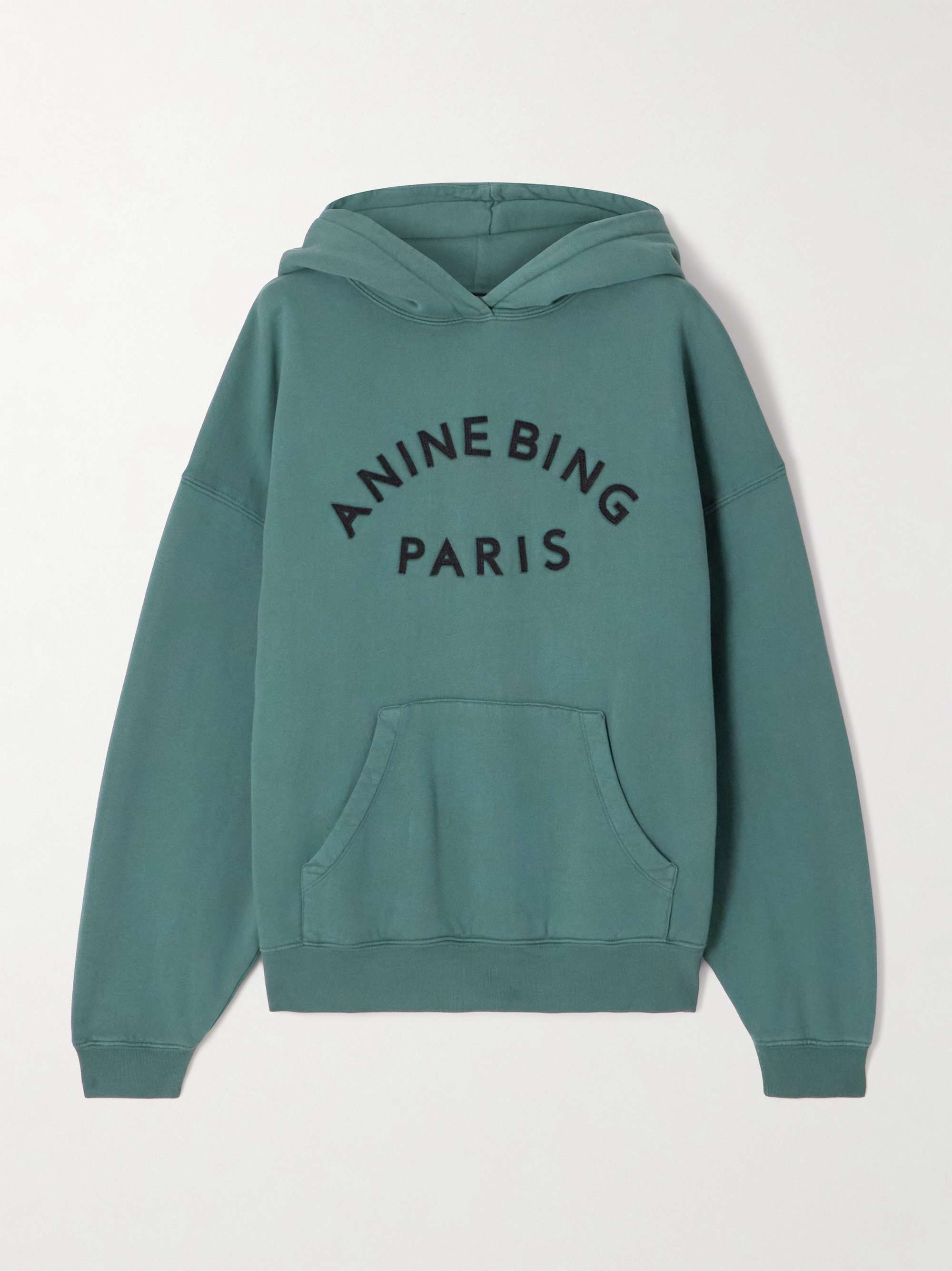 Harvey Appliqu&amp;eacute;d Cotton-Fleece Hoodie